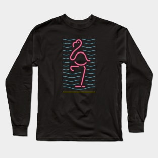 Flamingo - Led Colored Long Sleeve T-Shirt